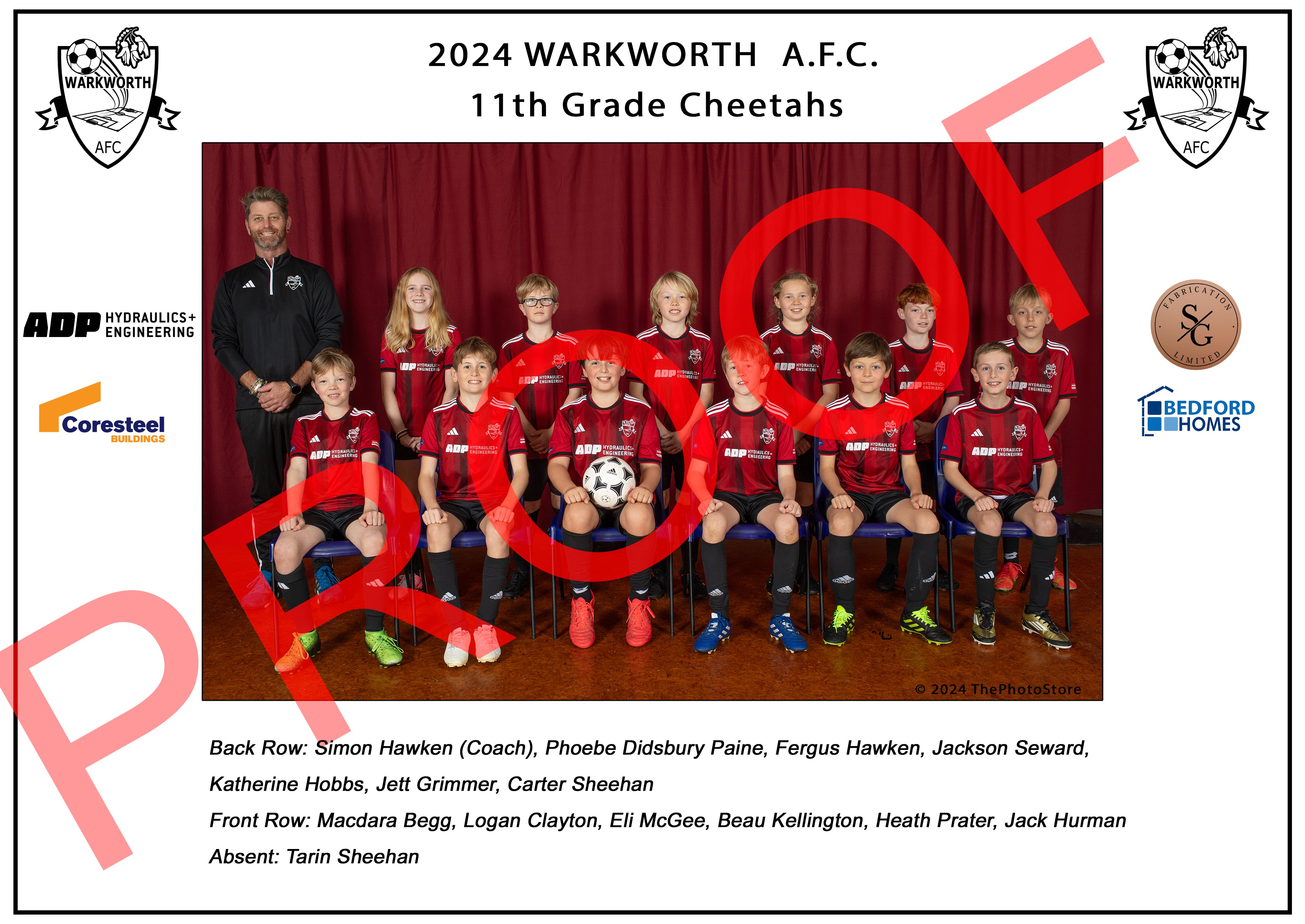 Warkworth Football Team photos 2024
