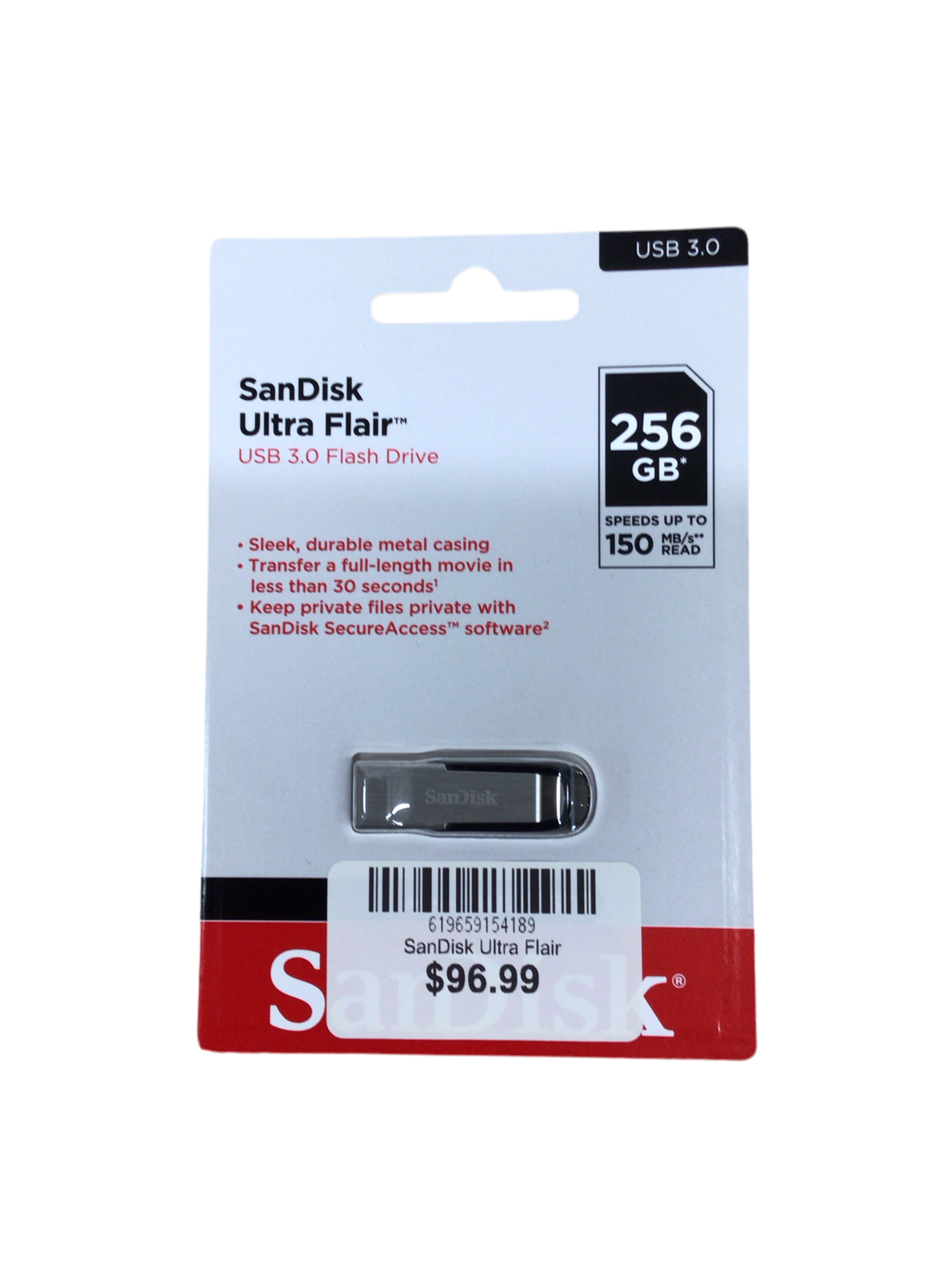 SanDisk Ultra Flair USB 3.0 USB Stick – 256GB