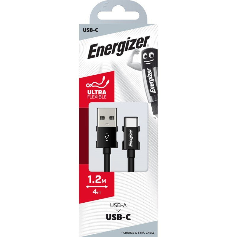 Energizer Type-C Cable Black 1.2 Mtr – C110CGBK