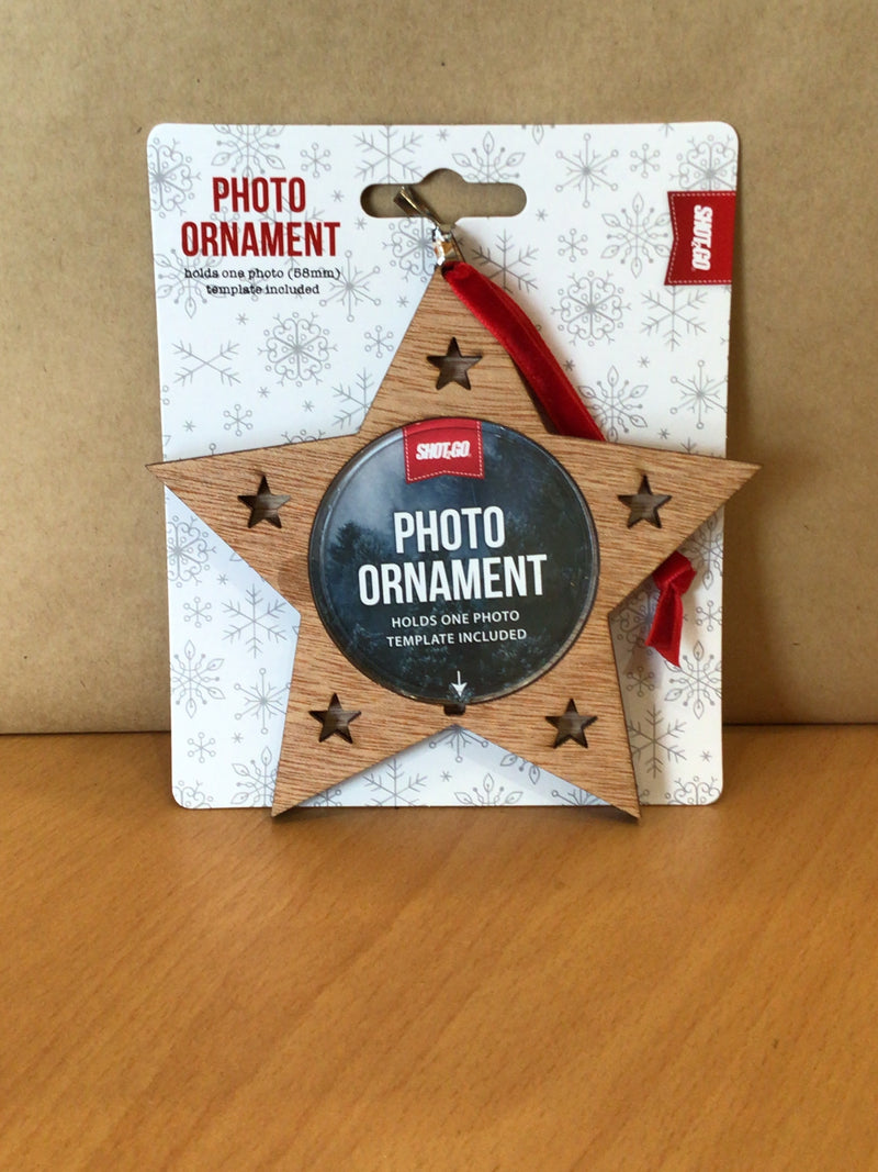 SHOT2GO Wooden Star Photo Decoration