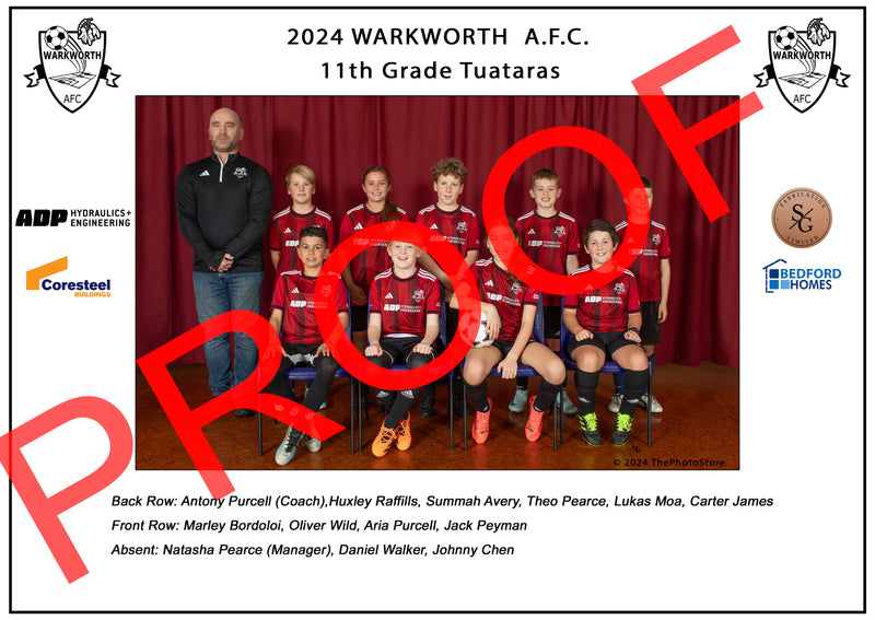 Warkworth Football Team photos 2024