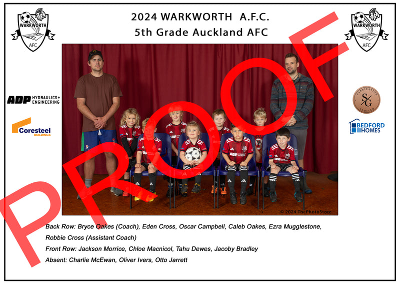 Warkworth Football Team photos 2024