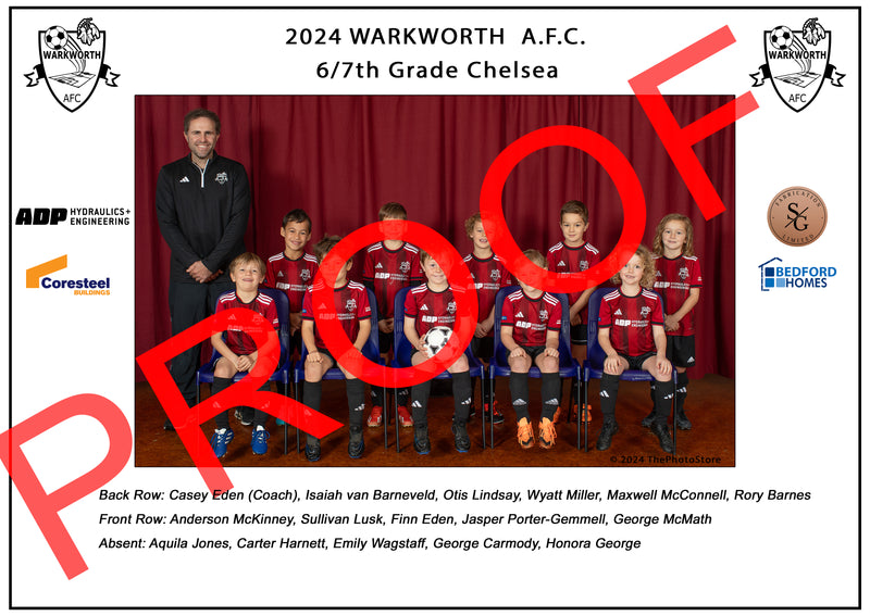 Warkworth Football Team photos 2024