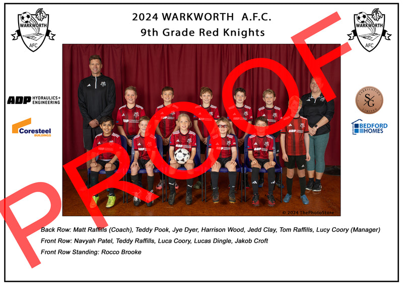 Warkworth Football Team photos 2024