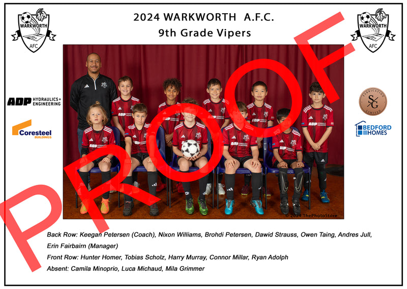 Warkworth Football Team photos 2024