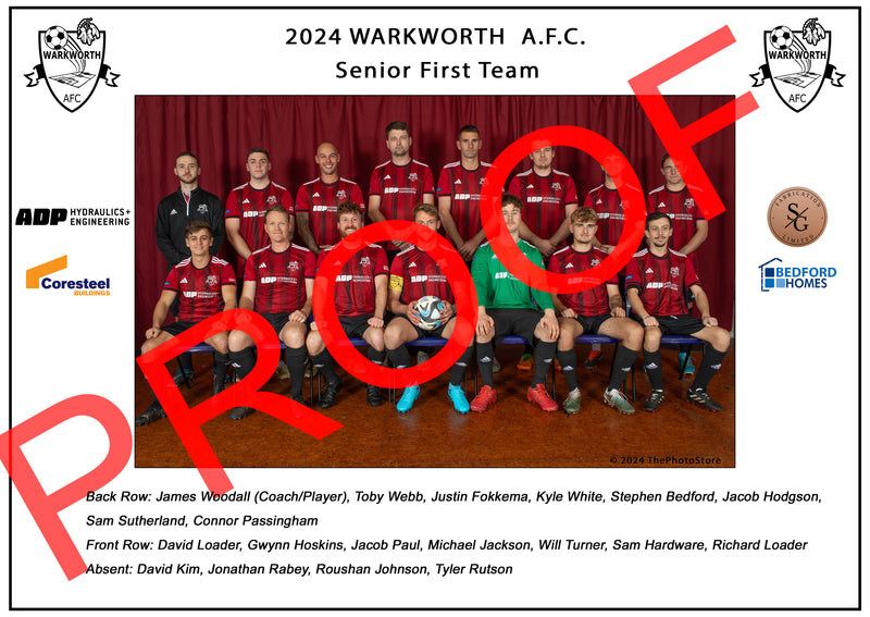 Warkworth Football Team photos 2024