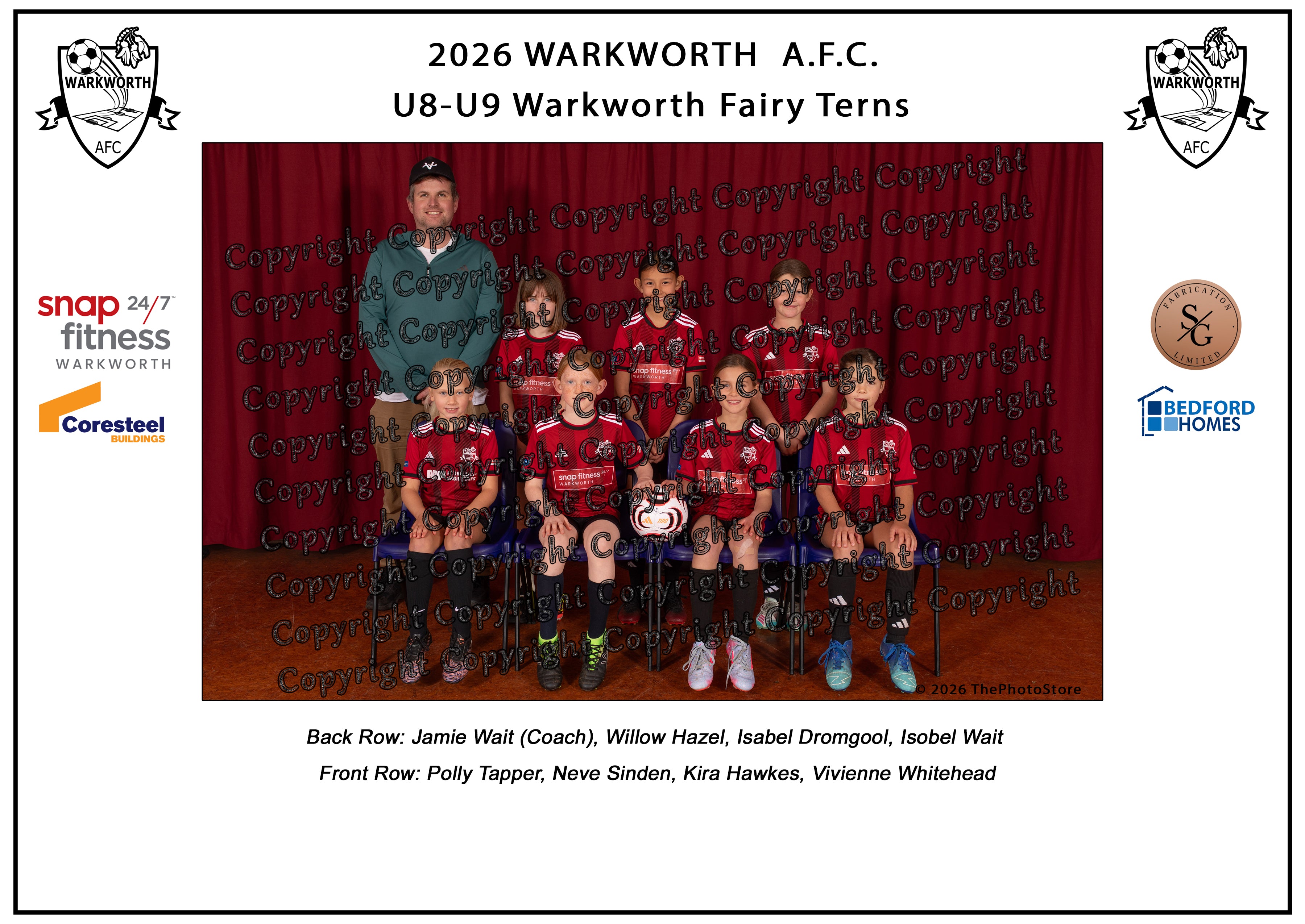 Warkworth Football Club Team Photos 2026
