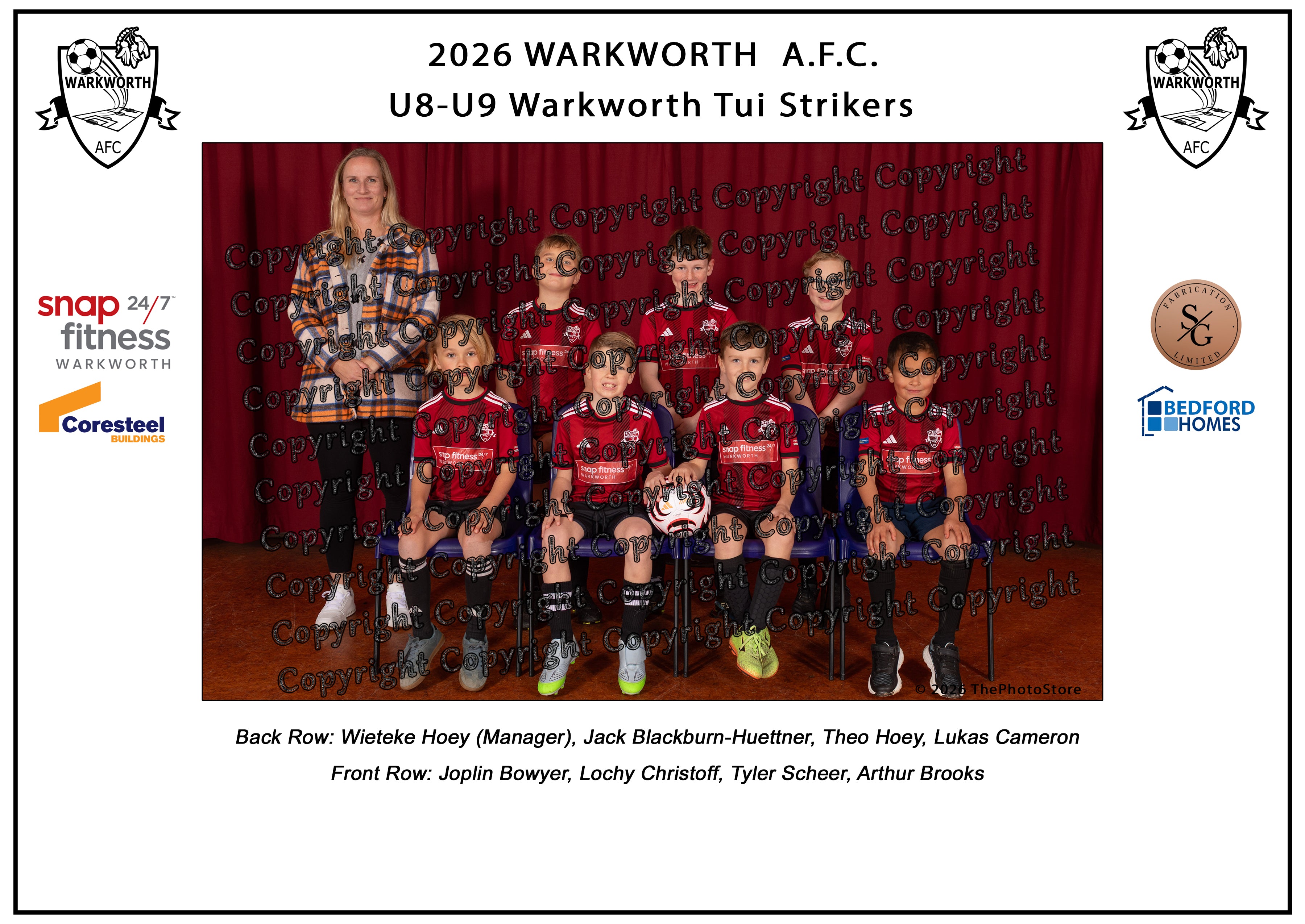 Warkworth Football Club Team Photos 2026
