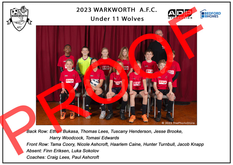 Warkworth Football Team photos 2023