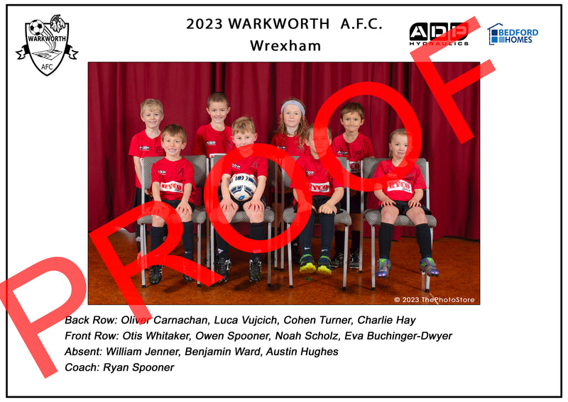 Warkworth Football Team photos 2023