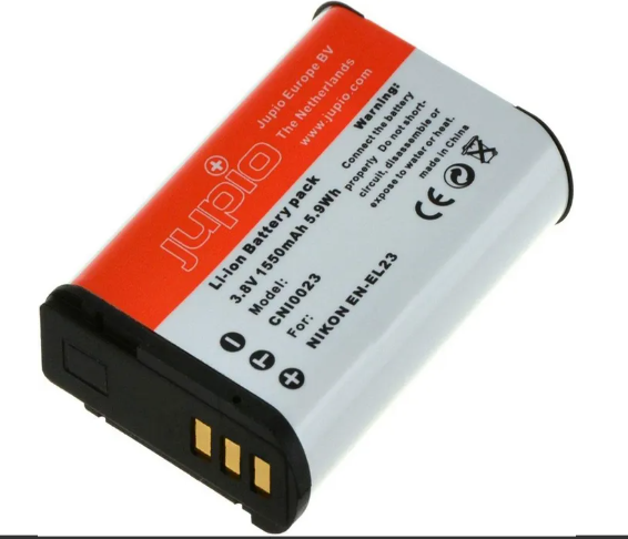 JUPIO CAMERA BATTERY NIKON EN-EL23 3.8V 1850MAH