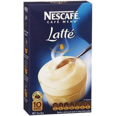 NESCAFE INSTANT COFFEE SACHETS LATTE PACK 10