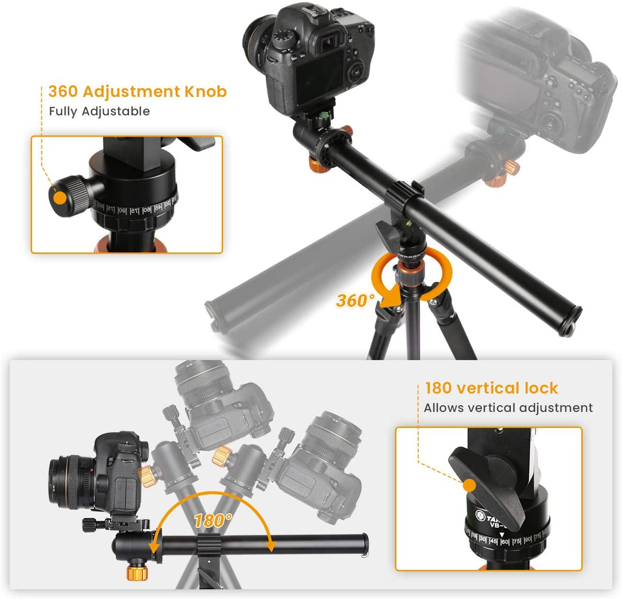 Tripod Extension Arm Horizontal 320mm Boom