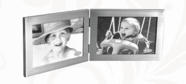 SIMPLE FRAMES- HINGED SILVER FRAME - HORIZONTAL