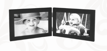 SIMPLE FRAMES- HINGED BLACK FRAME - HORIZONTAL