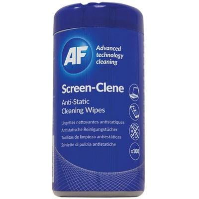 AF SCREEN-CLENE SCR100T CLEANING WIPES ANTI-STATIC PACK 100