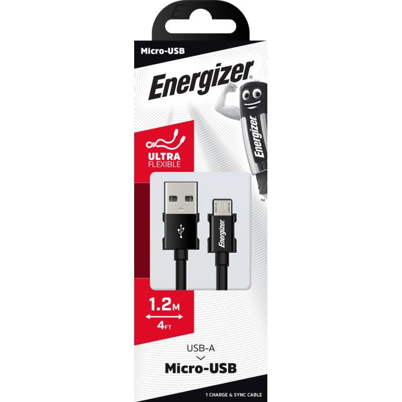 Energizer Micro-USB Cable Black 1.2 Mtr – C120MGBK