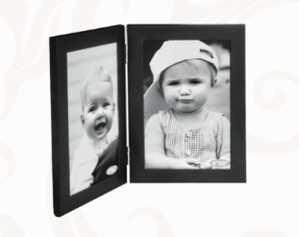 SIMPLE FRAMES- HINGED BLACK FRAME - VERTICAL